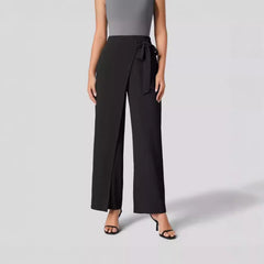 Women Casual Texture Wide Leg Trousers