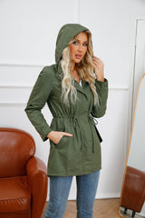 Women Spring Autumn Cotton Anorak Coat