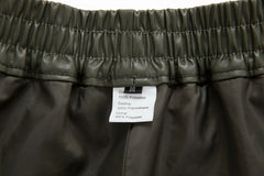 Women Simple Faux Leather Shorts