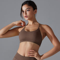 Seamless Knitted Quick Drying Beauty Back Sports Bra