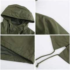 Women Spring Autumn Cotton Anorak Coat