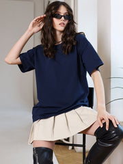 Summer Cotton Basic Loose Cotton Top