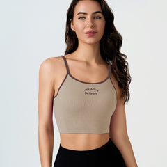 Retro Graphic Beauty Back Sling Sports Bra