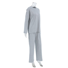 Autumn Casual Loose Long-Sleeved Pajamas Set