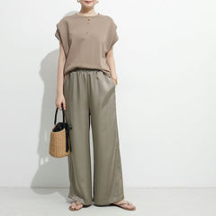 Summer Draped Casual High Grade Loose Trousers