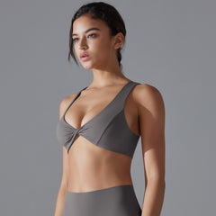 Twisted Nude Feel Breathable Sports Bra