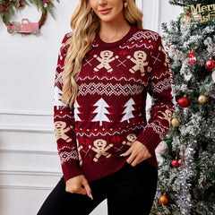 Gingerbread Man Jacquard Christmas Sweater