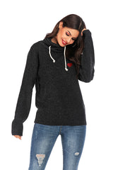 Long Sleeve Knitted Valentine Day Pullover