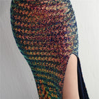 REVCHIC LUXE Elegant One-Shoulder Sequin Fishtail Gown