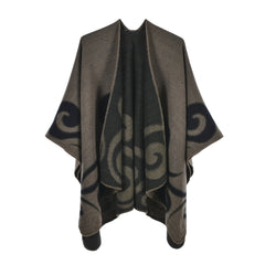 Women Warm Cashmere Cape Scarf