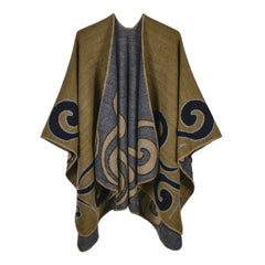 Women Warm Cashmere Cape Scarf