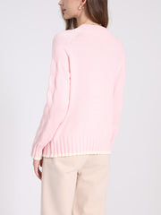 Pink Classic Loose Soft Glutinous Pullover