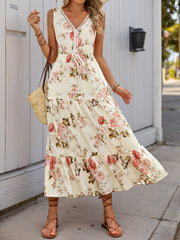 Summer Printed Sleeveless Vacation Dress