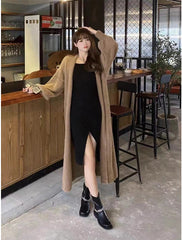 Long below the Knee Mink Knitted Cardigan