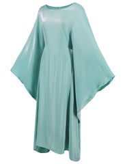 Women Batwing Sleeve Loose Robe Dress