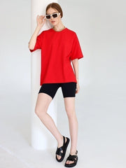 Summer Cotton Basic Loose Cotton Top