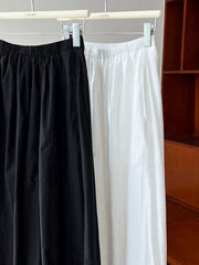 Summer White Loose Bloomers Bud Casual Pants