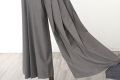 Pleated Wide Leg Loose High-Rise Casual Pants