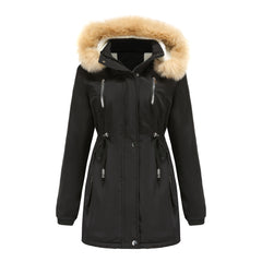 Women Thick Lambskin Cotton-Padded Coat