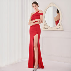 Elegant Sleeveless Slim Fit Fishtail Evening Dress