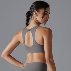 Twisted Nude Feel Breathable Sports Bra