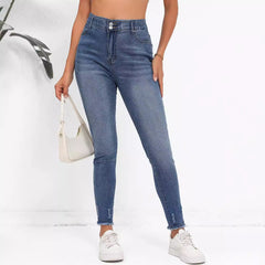 High Rise Denim Skinny Jeans