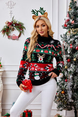 Women Long Sleeved Turtleneck Christmas Sweater