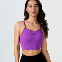 Retro Graphic Beauty Back Sling Sports Bra