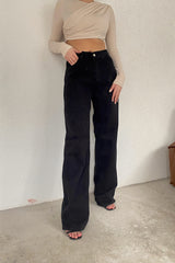 Multi Color Wide Leg Hipster Loose Jeans
