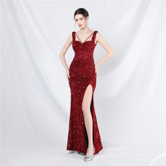 Stunning Handmade Sequin Long Evening Dress