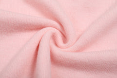 Pink Classic Loose Soft Glutinous Pullover