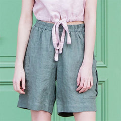 Summer Pure Casual Cotton Linen Shorts