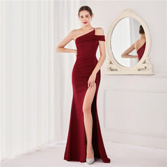 Elegant Sleeveless Slim Fit Fishtail Evening Dress