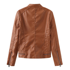 Women Casual Leather Jacket