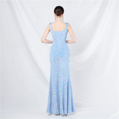 Stunning Handmade Sequin Long Evening Dress