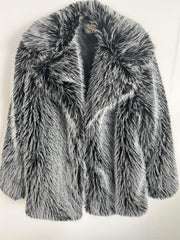 Autumn Winter Mid Length Warm Faux Fur Coat