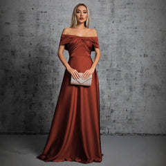 Off Shoulder Sexy Twisted Evening Dress