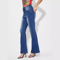 Women Casual High Elastic Denim Jeans