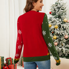 Long Sleeve Knitted Christmas Cardigan