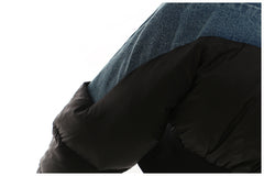 Autumn Winter Denim Stitching Cotton Padded Jacket