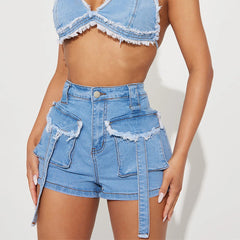 Sexy Frayed Denim Shorts