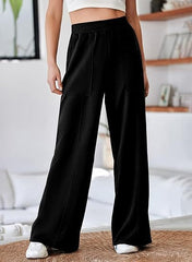 Women High Waist Loose Wide Leg Trousers