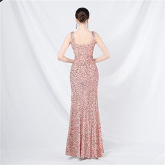 Stunning Handmade Sequin Long Evening Dress