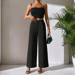 Elegant Loose Wide Leg Casual Pants