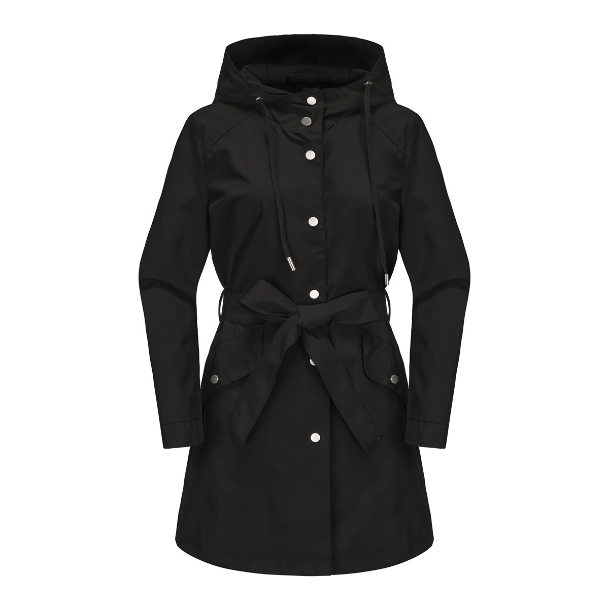 Hooded Waterproof Thin Casual Loose Trench Coat