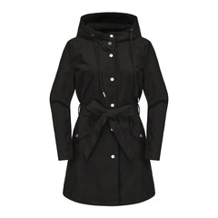 Hooded Waterproof Thin Casual Loose Trench Coat