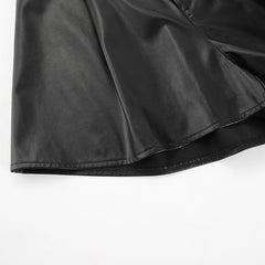 Faux Leather High Sense Leather Shorts