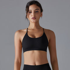 Seamless Knitted Quick Drying Beauty Back Sports Bra