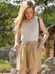 Summer Pure Linen High Grade Casual Shorts