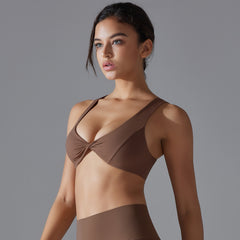 Twisted Nude Feel Breathable Sports Bra